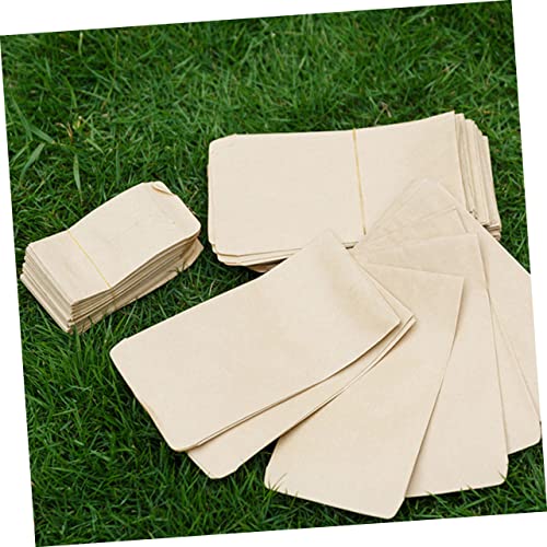TOYZFRIENDY 100 Stück Kraftpapier Aufbewahrungstaschen Klebeverschluss Portable Verpackung Beutel für Garten und Kleine Gegenstände Stabile Papiertütchen aus Umweltfreundlichem Material von TOYZFRIENDY