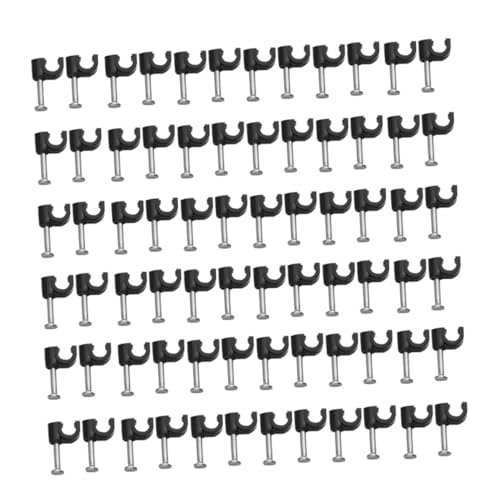 TOYZFRIENDY 100 Stück Kunststoff Kabelclips Kabelhalter für Kabelmanagement Kabelbefestigung und Drahtorganizer Schwarz Geeignet für Telefonleitungen und Stromkabel Einfache Wandmontage TOYZFRIENDY 100 Stück Kunststoff Kabelclips Kabelhalter für Kabelmanagement Kabelbefestigung und Drahtorganizer Schwarz Geeignet für Telefonleitungen und Stromkabel Einfache Wandmontage von TOYZFRIENDY