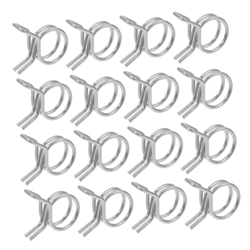 TOYZFRIENDY 100 Stück Schlauchklemmen Gartenschlauch Clips Rohrschellen Innendurchmesser für Bewässerung Garten Rohrsysteme Langlebig und Rostfrei von TOYZFRIENDY