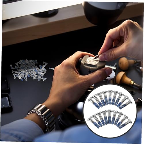 TOYZFRIENDY 100 Stück Teiliges Brillen Schrauben aus Robustem Material Vielseitig Einsetzbar für Sonnenbrillen Uhren Schmuck Praktische Reparatur Schrauben für Brillen Langlebig und Einfach TOYZFRIENDY 100 Stück Teiliges Brillen Schrauben aus Robustem Material Vielseitig Einsetzbar für Sonnenbrillen Uhren Schmuck Praktische Reparatur Schrauben für Brillen Langlebig und Einfach von TOYZFRIENDY