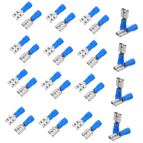 TOYZFRIENDY 100 Stück Teiliges Isolierte Crimpanschlüsse mit Pvc hülle Doppelt Gepresste Elektrische Steckverbindung Temperaturbeständig bis C für Kabelverbindungen und Elektroinstallationen von TOYZFRIENDY