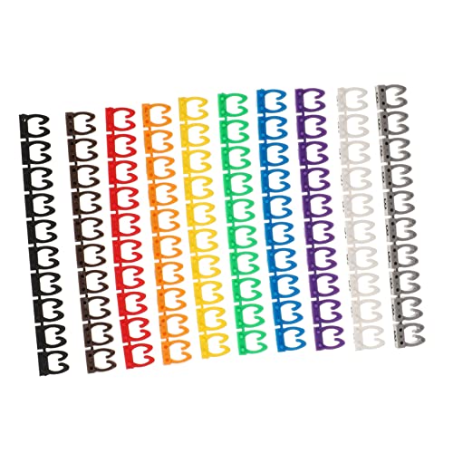TOYZFRIENDY 100 Stück Teiliges Kabelkennzeichen aus Langlebigem Kunststoff Nummerierte Kabelmarkierer zur Einfachen Kabel und Drahtidentifikation Praktische Kabelbeschriftung für TOYZFRIENDY 100 Stück Teiliges Kabelkennzeichen aus Langlebigem Kunststoff Nummerierte Kabelmarkierer zur Einfachen Kabel und Drahtidentifikation Praktische Kabelbeschriftung für von TOYZFRIENDY