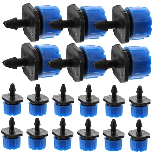 TOYZFRIENDY 100 Stück Teiliges Tropfbewässerungssystem mit Einstellbaren Tropfern Druckkompensierend Wasserersparnisfördernd für Garten Grünflächen Blumentöpfe Landwirtschaft Praktische und von TOYZFRIENDY