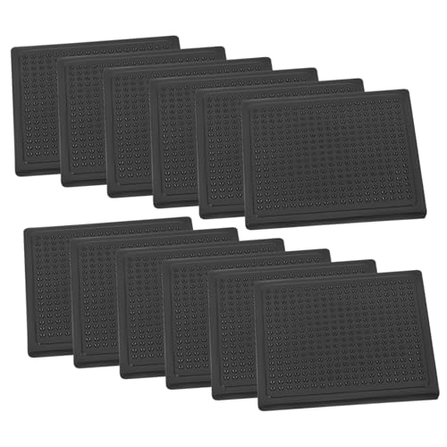 TOYZFRIENDY 12 Stck Teiliges rutschfeste Teppichaufkleber aus PU Waschbare Wiederverwendbare Teppichgripper Quadratisch Sicherer Halt für Teppiche Hartböden Wie Parkett und Fliesen TOYZFRIENDY 12 Stck Teiliges rutschfeste Teppichaufkleber aus PU Waschbare Wiederverwendbare Teppichgripper Quadratisch Sicherer Halt für Teppiche Hartböden Wie Parkett und Fliesen von TOYZFRIENDY
