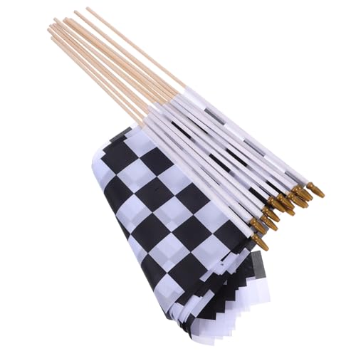 TOYZFRIENDY 12 Stück Hochsichtbare Rennflaggen mit Holzstangen für Motorsport Events und Partys Leicht und Tragbar für und Außen TOYZFRIENDY 12 Stück Hochsichtbare Rennflaggen mit Holzstangen für Motorsport Events und Partys Leicht und Tragbar für und Außen von TOYZFRIENDY