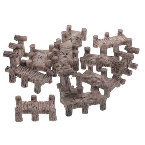 TOYZFRIENDY 12 Stück Teiliges Miniatur harzbrücken Retro Bonsai brückenmodell Langlebige DIY gartendekoration Realistische Mikro landschafts Ornamente Geeignet für Balkon Garten von TOYZFRIENDY