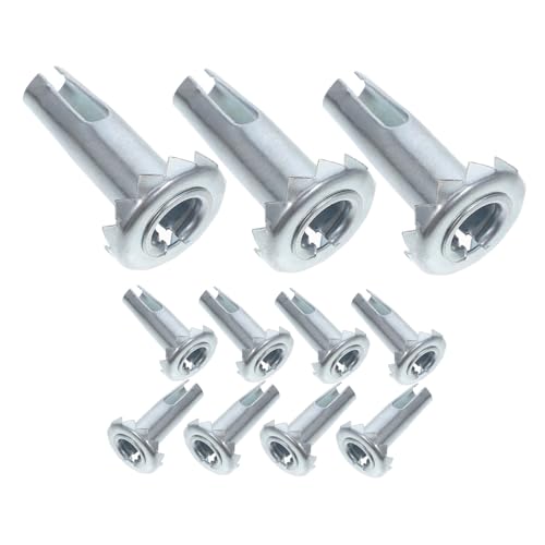 TOYZFRIENDY 12 Stück Teiliges Möbelrollen einsätze aus Robustem Eisen Langlebige Caster Sleeve Inserts für Stuhlbeine und Holz möbel Einfache Montage ohne Werkzeug Schwere Belastbarkeit für von TOYZFRIENDY