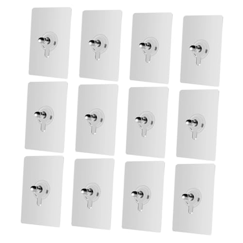 TOYZFRIENDY 12 Stück Teiliges Selbstklebendes Wandhaken ohne Bohren Starke Klebeschrauben für Glatte Oberflächen Transparente Wandbefestigung Geeignet für Küche Bad und Wohnräume TOYZFRIENDY 12 Stück Teiliges Selbstklebendes Wandhaken ohne Bohren Starke Klebeschrauben für Glatte Oberflächen Transparente Wandbefestigung Geeignet für Küche Bad und Wohnräume von TOYZFRIENDY