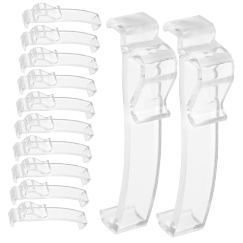 TOYZFRIENDY 12 Stück Teiliges Transparente Valance Clips Verschleißfeste Vorhanghalter für Stabile Befestigung von Fensterjalousien Passend für Diverse Gardinen und Plissees TOYZFRIENDY 12 Stück Teiliges Transparente Valance Clips Verschleißfeste Vorhanghalter für Stabile Befestigung von Fensterjalousien Passend für Diverse Gardinen und Plissees von TOYZFRIENDY