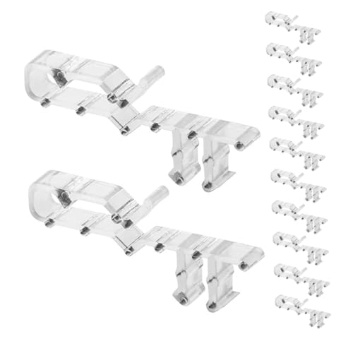 TOYZFRIENDY 12 Stück Teiliges Transparente Volant Clips für Jalousien Verstellbare Unsichtbare Halteklammern für Vertikale und Horizontale Fensterjalousien Einfach zu Montieren Zubehör für TOYZFRIENDY 12 Stück Teiliges Transparente Volant Clips für Jalousien Verstellbare Unsichtbare Halteklammern für Vertikale und Horizontale Fensterjalousien Einfach zu Montieren Zubehör für von TOYZFRIENDY