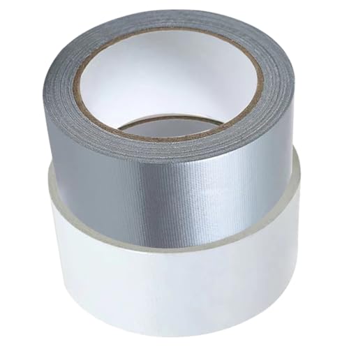 TOYZFRIENDY 2 Rollen Winddichtes Fenster und Türdichtungsband Selbstklebendes Wasserdichtes Stark Haftendes Gewebeband für Zugluftstopper und Nahtlose Abdichtung in Weiß und Silber TOYZFRIENDY 2 Rollen Winddichtes Fenster und Türdichtungsband Selbstklebendes Wasserdichtes Stark Haftendes Gewebeband für Zugluftstopper und Nahtlose Abdichtung in Weiß und Silber von TOYZFRIENDY