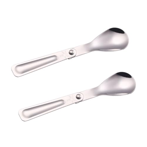 TOYZFRIENDY 2 STÜCK Faltbarer Löffel aus Edelstahl Platzsparend Robust und Vielseitig als Travel Spoon für Camping Picknick Outdoor Aktivitäten und Brotdose TOYZFRIENDY 2 STÜCK Faltbarer Löffel aus Edelstahl Platzsparend Robust und Vielseitig als Travel Spoon für Camping Picknick Outdoor Aktivitäten und Brotdose von TOYZFRIENDY