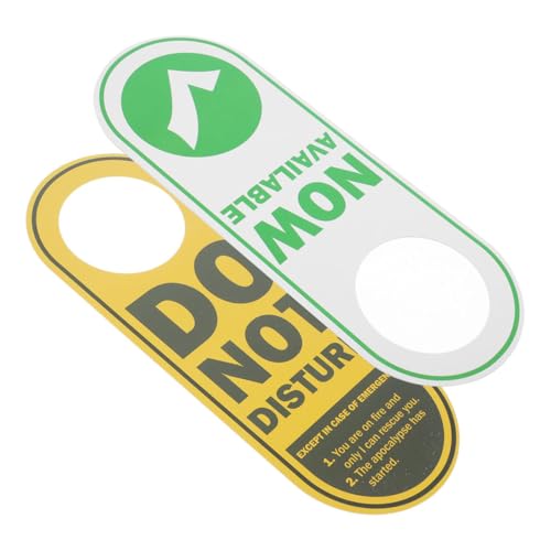 TOYZFRIENDY 2 STÜCK Teiliges Türschild aus PVC Doppelseitiges Büro schild mit Anzeige Einfache Anbringung Modernes Design für Ruhige Arbeitsumgebung und Klare Verfügbarkeitssignale von TOYZFRIENDY