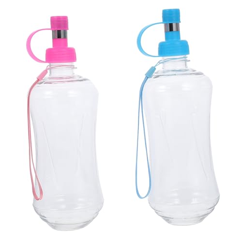 TOYZFRIENDY 2 STÜCK Trinkflasche für Hunde und Katzen Tragbarer Auslaufsicherer Wasserspender für Haustiere Bpa frei für Outdoor Reisen und Spaziergänge mit Praktischem Haken von TOYZFRIENDY