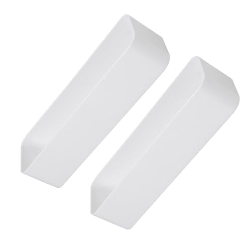 TOYZFRIENDY 2 STÜCK Weiße Langlebige Abs Aufbewahrungsboxen ohne Bohren Wandmontierbare Organizer für Bad Küche Praktisches Stauraumregal zur Platzsparenden Aufbewahrung von TOYZFRIENDY