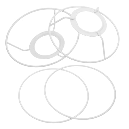 TOYZFRIENDY 2 Sätze Lampenschirm ring Halterung aus DIY Lampenschirm Gestell Runde Eisen drahtrahmen Stabile Lampenschirmhalterung für Tisch Stehlampen von TOYZFRIENDY