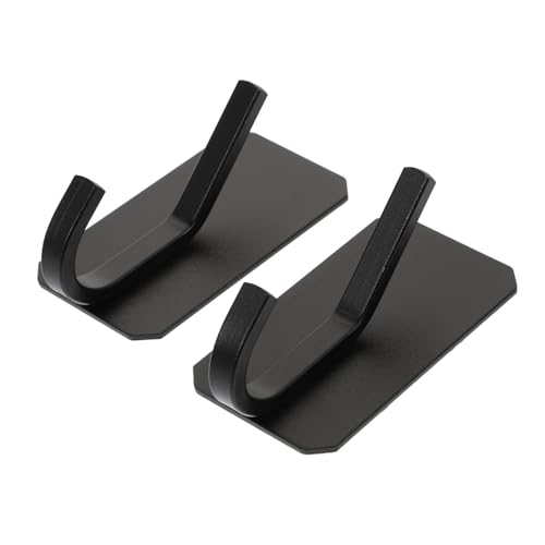 TOYZFRIENDY 2 Stück Aluminiumlegierung Klebehaken Stark Haftend Wandhaken für Kleidung Bad Küche Multifunktional Ohne Bohren Kinderfreundlich Robust Langlebig von TOYZFRIENDY