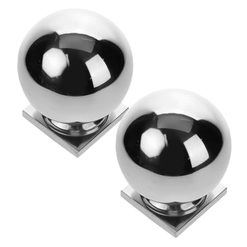 TOYZFRIENDY 2 Stück Ball Zaunpfostenkappen Integrierte Dekorative Zaunkappen für Garten und Terrasse Wetterbeständig Installieren für Zaun und Toranwendungen von TOYZFRIENDY