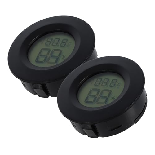 TOYZFRIENDY 2 Stück Digitales Rundes Thermometer Hygrometer für Innenräume Temperatur Feuchtigkeitsmesser Batteriefrei Schwarz Geeignet für Schlafzimmer Büro Wohnzimmer und Lager TOYZFRIENDY 2 Stück Digitales Rundes Thermometer Hygrometer für Innenräume Temperatur Feuchtigkeitsmesser Batteriefrei Schwarz Geeignet für Schlafzimmer Büro Wohnzimmer und Lager von TOYZFRIENDY