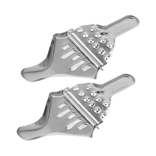 TOYZFRIENDY 2 Stück Edelstahl Manuelle Zitronenpresse Ergonomischer Hand Fruchtsaftpresse für Saftige Zitrusfrüchte Küchenwerkzeug für Haus und Restaurant von TOYZFRIENDY