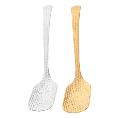 TOYZFRIENDY 2 Stück Edelstahl Rührlöffel Honiglöffel Kaffee Dessert Löffel Kurz Griff Mehrzweck Rührer für Tee Kuchen Partys Gold Silber TOYZFRIENDY 2 Stück Edelstahl Rührlöffel Honiglöffel Kaffee Dessert Löffel Kurz Griff Mehrzweck Rührer für Tee Kuchen Partys Gold Silber von TOYZFRIENDY