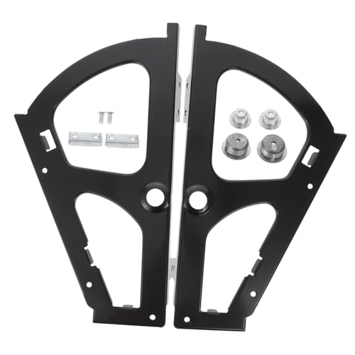 TOYZFRIENDY 2 Stück Einzelschicht Schuhschrank Flip Rahmen aus Premium Stahl und Stabile Schuhregal Halterung für Haus Einfach zu Montieren Glatte Oberfläche Schuhorganizer Zubehör Schwarz von TOYZFRIENDY