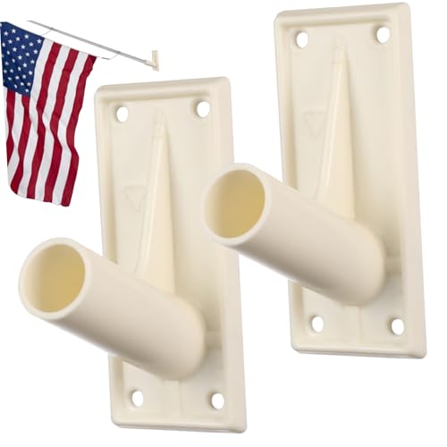 TOYZFRIENDY 2 Stück Fahnenhalter Kunststoff Flaggenmast Wandhalterung Wetterfest für Gartenflaggen Saisonflaggen Windbeständig Robuste Halterung TOYZFRIENDY 2 Stück Fahnenhalter Kunststoff Flaggenmast Wandhalterung Wetterfest für Gartenflaggen Saisonflaggen Windbeständig Robuste Halterung von TOYZFRIENDY