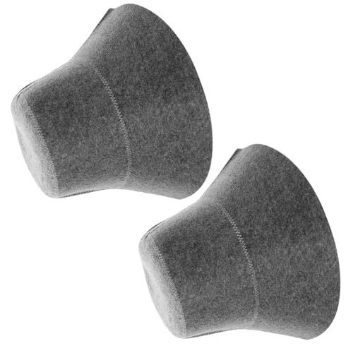TOYZFRIENDY 2 Stück Filz Saunahut Wasserabsorbierend Schnell Trocknend Wärmeisolierend Unisex Sauna Duschhaube Modisch Für Haushalt Bad Spa Dusche von TOYZFRIENDY