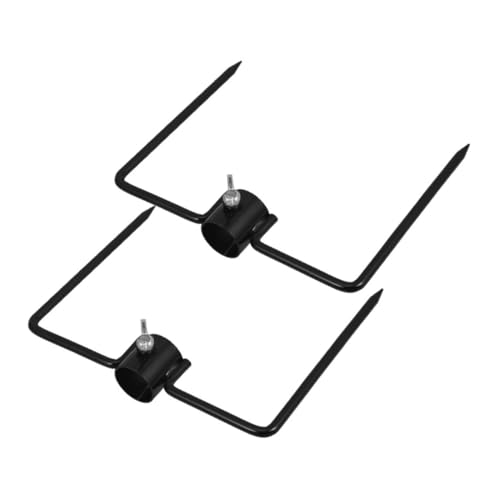 TOYZFRIENDY 2stücke Schirmhalter Aus Eisen Erdspieß Für Fahnenmasten Stabiler Bodenstütze Für Sonnenschirme Regenschirme Gartenleuchten Robuste Eisenkonstruktion Multifunktionaler Hirtenhaken- von TOYZFRIENDY