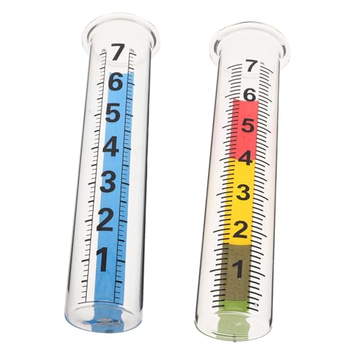 TOYZFRIENDY 2 Stück Glas-regenmesser Ersatzrohr Hochpräzise Niederschlagsmessung Kratzfestes Borosilikatglas Wetterfest für Garten Außenbereich und Landwirtschaft Einfache Installation Klare TOYZFRIENDY 2 Stück Glas-regenmesser Ersatzrohr Hochpräzise Niederschlagsmessung Kratzfestes Borosilikatglas Wetterfest für Garten Außenbereich und Landwirtschaft Einfache Installation Klare von TOYZFRIENDY