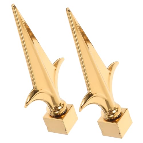 TOYZFRIENDY 2 Stück Goldfarbener Metall flaggenmast spitzenaufsatz Wetterfeste Garten fahnenstangen deko Quadratischer Flaggenstab endkappen Einfache Installation Hochwertige Zaun TOYZFRIENDY 2 Stück Goldfarbener Metall flaggenmast spitzenaufsatz Wetterfeste Garten fahnenstangen deko Quadratischer Flaggenstab endkappen Einfache Installation Hochwertige Zaun von TOYZFRIENDY