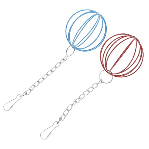 TOYZFRIENDY 2 Stück Hängende Futterbälle aus Eisen für Kleintiere Futterspender für Kaninchen Meerschweinchen Chinchillas Robust und Sicher für Käfigbefestigung TOYZFRIENDY 2 Stück Hängende Futterbälle aus Eisen für Kleintiere Futterspender für Kaninchen Meerschweinchen Chinchillas Robust und Sicher für Käfigbefestigung von TOYZFRIENDY