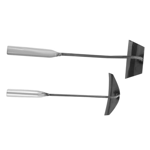 TOYZFRIENDY 2 Stück Handliche Gartenhacke aus Robustem Leichtes Unkrautentferner Werkzeug für Gemüseanbau Tragbare Kleine Hacke zum Pflanzen Umpflanzen und Bodenlockern im Garten von TOYZFRIENDY