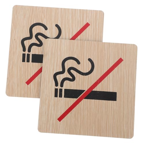 TOYZFRIENDY 2 Stück Holz No Smoking Schild Teiliges mit Klarem Rauchverbotssymbol Robustes Warnschild für Hotel Restaurant Büro Innen und Außen Vintage Stil Rauchverbot Hinweis TOYZFRIENDY 2 Stück Holz No Smoking Schild Teiliges mit Klarem Rauchverbotssymbol Robustes Warnschild für Hotel Restaurant Büro Innen und Außen Vintage Stil Rauchverbot Hinweis von TOYZFRIENDY
