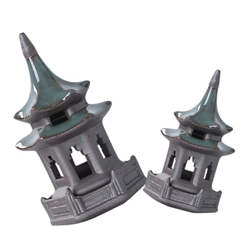 TOYZFRIENDY 2 Stück Keramik Pavillon Statue Aquarium Dekoration Miniatur Gartendeko Desktop Ornament Leichter Tragbarer Metallpavillon mit Glänzender Oberfläche Detailreich für Fischbecken TOYZFRIENDY 2 Stück Keramik Pavillon Statue Aquarium Dekoration Miniatur Gartendeko Desktop Ornament Leichter Tragbarer Metallpavillon mit Glänzender Oberfläche Detailreich für Fischbecken von TOYZFRIENDY
