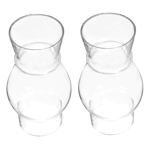 TOYZFRIENDY 2 Stück Klarer Glas Lampenschirm für Kleine Petroleumlampe Winddichtes Kerosinlampen zubehör Vintage Ersatzglas für Öllampe Stabile und Elegante DIY Lampenabdeckung TOYZFRIENDY 2 Stück Klarer Glas Lampenschirm für Kleine Petroleumlampe Winddichtes Kerosinlampen zubehör Vintage Ersatzglas für Öllampe Stabile und Elegante DIY Lampenabdeckung von TOYZFRIENDY