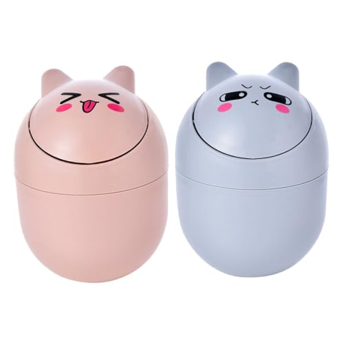 TOYZFRIENDY 2 Stück Kleiner Desktop Mülleimer mit Niedlichem Design Platzsparender Kunststoff Abfallbehälter für Büro Küche und Zuhause Leicht Stabil und Einfach zu Reinigen TOYZFRIENDY 2 Stück Kleiner Desktop Mülleimer mit Niedlichem Design Platzsparender Kunststoff Abfallbehälter für Büro Küche und Zuhause Leicht Stabil und Einfach zu Reinigen von TOYZFRIENDY