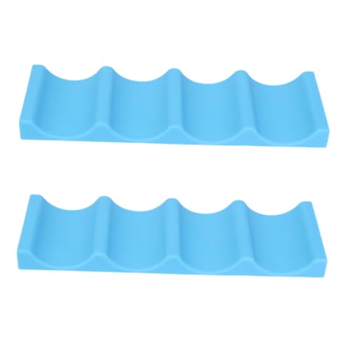 TOYZFRIENDY 2 Stück Kreative Silikon Getränkehalter für Kühlschrank Organizer für Bier und Weinflaschen Stapelbar und Leicht zu Reinigen für Kühlgeräte und Partys Blau von TOYZFRIENDY
