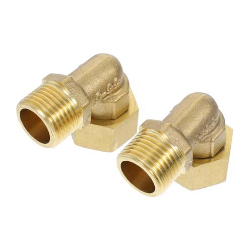 TOYZFRIENDY 2 Stück Kupfer Winkelverbinder Messing Wasserrohr Fitting Korrosionsbeständig Hitzebeständig für Warmwasserbereiter Rohrverbindung TOYZFRIENDY 2 Stück Kupfer Winkelverbinder Messing Wasserrohr Fitting Korrosionsbeständig Hitzebeständig für Warmwasserbereiter Rohrverbindung von TOYZFRIENDY