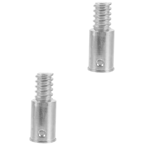 TOYZFRIENDY 2 Stück Metall Gewindeende Adapter für Besenstiel American Style Gewindeverbindung Stabile Verlängerungsstangenbefestigung Kompatibel mit Reinigungswerkzeugen Einfache Montage für von TOYZFRIENDY