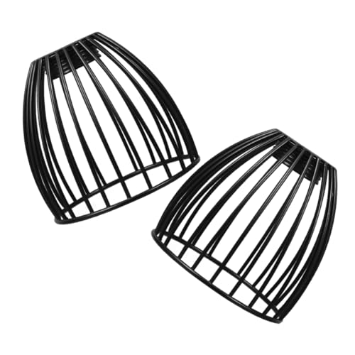 TOYZFRIENDY 2 Stück Mini Metall Vogelkäfig Lampenschirme Hohl Metall Lampenschirm im Industrie Stil Diy Pendelleuchte Abdeckung Kleine Deckenleuchte für Wohnzimmer Esszimmer Dekoration von TOYZFRIENDY