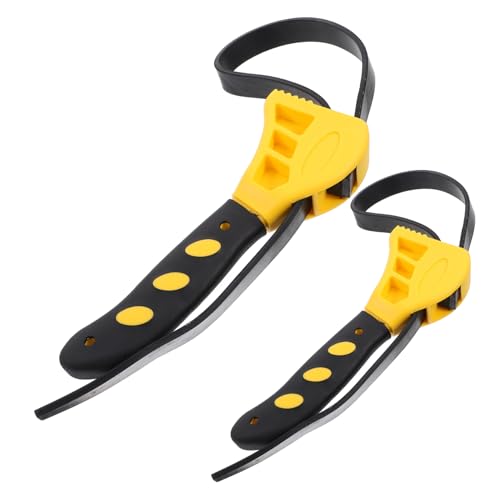 TOYZFRIENDY 2 Stück Multi Funktions Bandschlüssel Verstellbarer Ölfilter Wrench Flaschenöffner Gelb für Klempnerarbeiten und Mechanik Kompakt und Leicht Ergonomischer Griff TOYZFRIENDY 2 Stück Multi Funktions Bandschlüssel Verstellbarer Ölfilter Wrench Flaschenöffner Gelb für Klempnerarbeiten und Mechanik Kompakt und Leicht Ergonomischer Griff von TOYZFRIENDY
