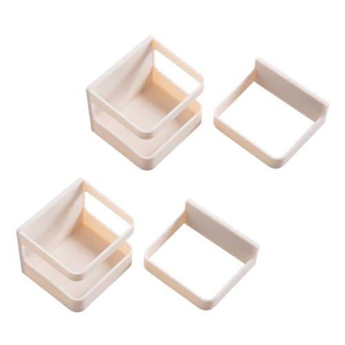 TOYZFRIENDY 2 Stück Multifunktionales Abnehmbares Regenschirmhalter Teilig mit Wasserablauf Kompakte Wandmontage Beige Wasserfestes Ablagefach für Zuhause und Büro Platzsparend und Langlebig von TOYZFRIENDY