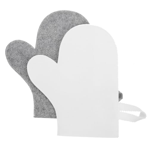 TOYZFRIENDY 2 Stück Peeling Handschuh aus Filz Hitzebeständig Doppelseitig Sanftes Körperpeeling für Sauna und Dusche Exfolierende Badehandschuhe zur Tiefen Hautreinigung und Massage TOYZFRIENDY 2 Stück Peeling Handschuh aus Filz Hitzebeständig Doppelseitig Sanftes Körperpeeling für Sauna und Dusche Exfolierende Badehandschuhe zur Tiefen Hautreinigung und Massage von TOYZFRIENDY