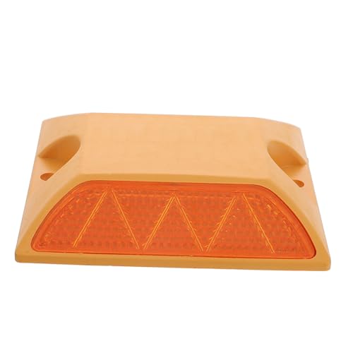 TOYZFRIENDY 2 Stück Reflektierende Doppelseitige Straßenmarkierungen aus Robustem Kunststoff Langsame Verkehrswarnung Hohe Sichtbarkeit Wetterbeständig Einfache Installation Geeignet für von TOYZFRIENDY