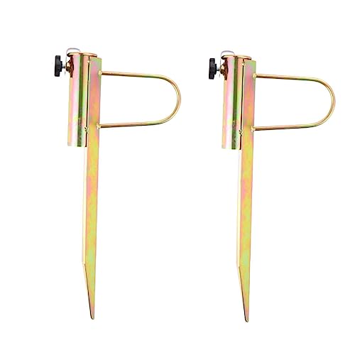 TOYZFRIENDY 2 Stück Sandanker für Strand Sonnenschirme Robuster Erdspieß aus Verzinktem Innendurchmesser Passend für Stangendurchmesser Stabiler Bodenhalter für Sand Lockeren Boden Windfest von TOYZFRIENDY