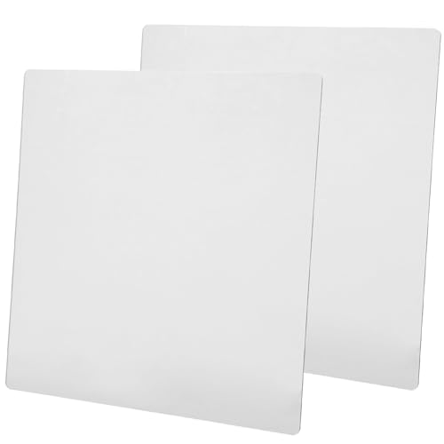TOYZFRIENDY 2 Stück Selbstklebender Acrylspiegel Bruchsicher Flexibel Einfache Montage ohne Bohren Pflegeleicht Vielseitiger Wandspiegel für Bad Wohnzimmer Schlafzimmer und Dekoration von TOYZFRIENDY