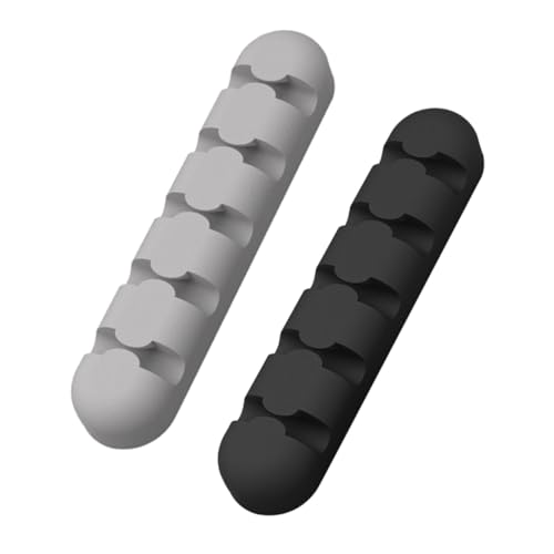 TOYZFRIENDY 2 Stück Selbstklebender Kabelhalter aus Langlebigem Silikon mit Slots Kabelmanagement für Schreibtisch und Büro Vielseitiger Organizer für Ladekabel USB Stromkabel und Schwarz TOYZFRIENDY 2 Stück Selbstklebender Kabelhalter aus Langlebigem Silikon mit Slots Kabelmanagement für Schreibtisch und Büro Vielseitiger Organizer für Ladekabel USB Stromkabel und Schwarz von TOYZFRIENDY