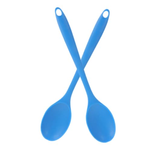 TOYZFRIENDY 2 Stück Silikon Küchenlöffel Hitzebeständige Antihaftbeschichtete Rührlöffel mit Ergonomischem Griff Vielseitig für Kochen Backen Servieren Spülmaschinengeeignet in Blau TOYZFRIENDY 2 Stück Silikon Küchenlöffel Hitzebeständige Antihaftbeschichtete Rührlöffel mit Ergonomischem Griff Vielseitig für Kochen Backen Servieren Spülmaschinengeeignet in Blau von TOYZFRIENDY