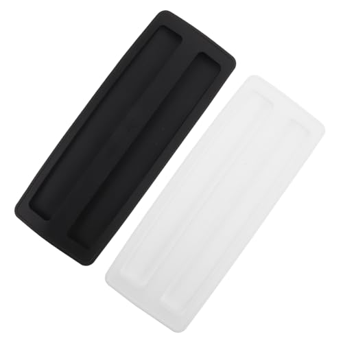 TOYZFRIENDY 2 Stück Silikon Toaster Abdeckung Staubschutzdeckel für Scheiben Brotröster Flexibel Passend für Kleine Küchengeräte Modernes Hitzebeständiges Design in Schwarz und Weiß von TOYZFRIENDY